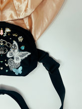 Load image into Gallery viewer, Hand Sewn and Embellished -Butterfly and Evil Eye Belt Bag