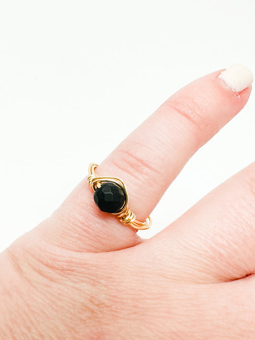 Blackberry Gold Wire Ring