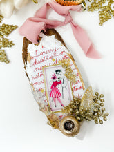 Load image into Gallery viewer, Vintage Snowman With Merry Christmas Paper