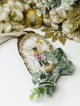 Load image into Gallery viewer, Modern Nutcracker Over Gold Foiled Paper with Foliage