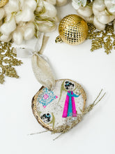 Load image into Gallery viewer, Vintage 1950’s Angel Wrapping paper and foliage- Christmas Ornament