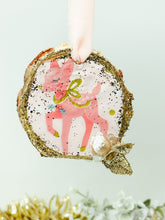 Load image into Gallery viewer, Modern Pink Deer Christmas Ornament