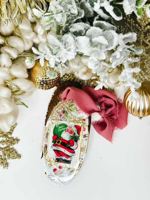 Vintage Christmas Santa Claus Ornament