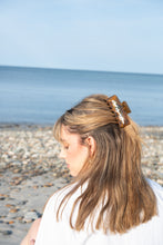Load image into Gallery viewer, REAL SHELL Claw Clips Infused with Real Pressed Flowers Cast in Resin with shells on top. MADE TO ORDER: Choose Your Own Flowers.