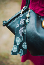 Load image into Gallery viewer, Black boho fabric-Bag Charm