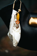 Load image into Gallery viewer, Satin green cheetah fabric-Bag Charm