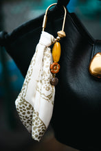 Load image into Gallery viewer, Satin green cheetah fabric-Bag Charm