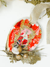 Load image into Gallery viewer, Vintage Mr. And Mrs. Claus over 1950’s Wrapping Paper