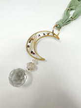 Load image into Gallery viewer, Rearview Mirror Real flower sage green Sun Catcher Accessory