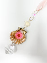 Load image into Gallery viewer, Real flowers and shell Sun Catcher Accessory