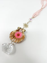 Load image into Gallery viewer, Real flowers and shell Sun Catcher Accessory