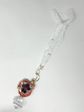Load image into Gallery viewer, Real flowers and shell, white lace Sun Catcher Accessory