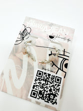 Load image into Gallery viewer, Rose quartz star sterling silver hoops