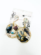 Load image into Gallery viewer, Abalone shell studs with dangles