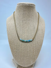 Load image into Gallery viewer, Stainless Steel Aquamarine and Turquoise necklace