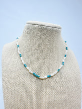 Load image into Gallery viewer, Pearl and Turquoise Necklace
