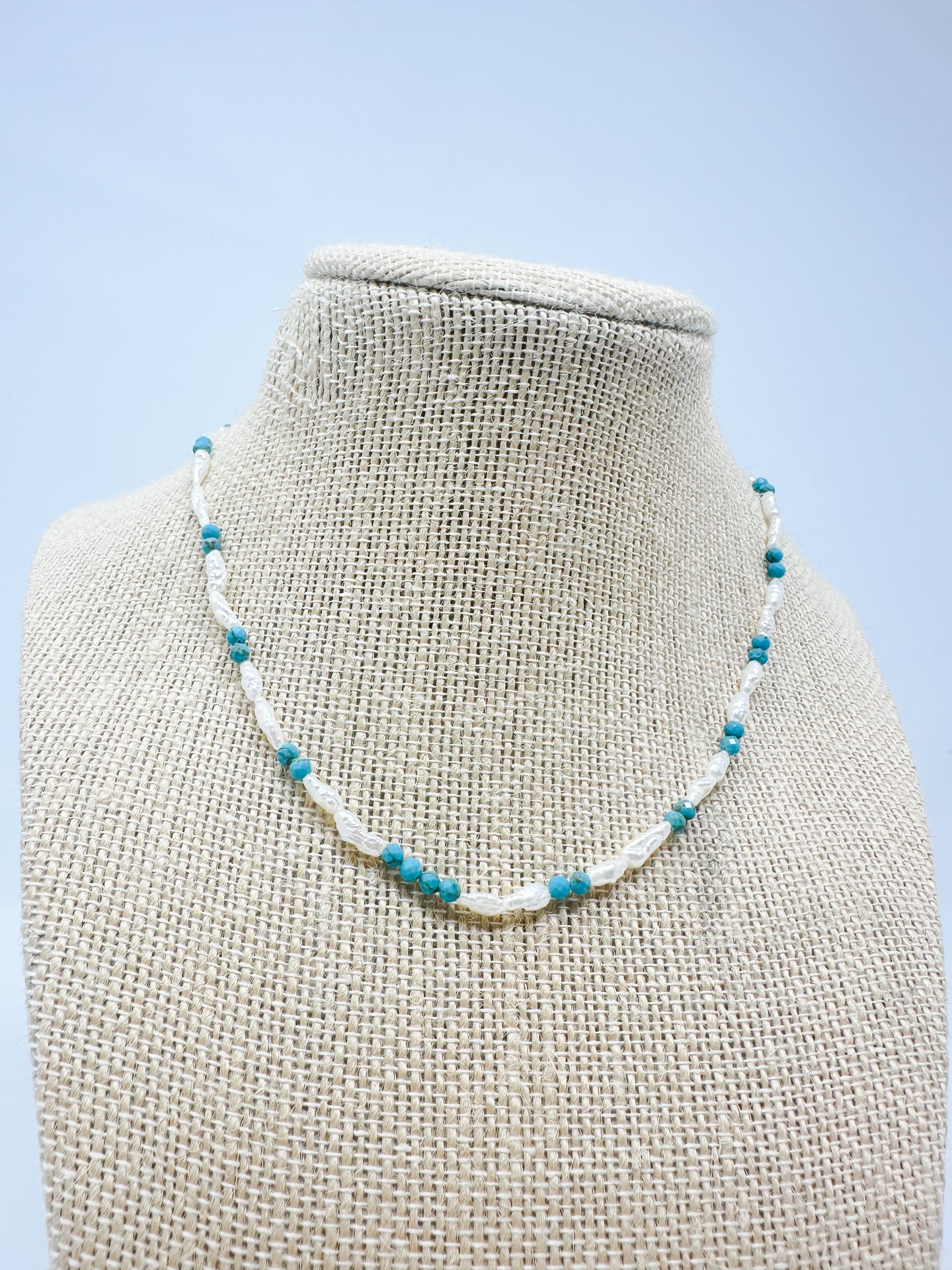Pearl and Turquoise Necklace