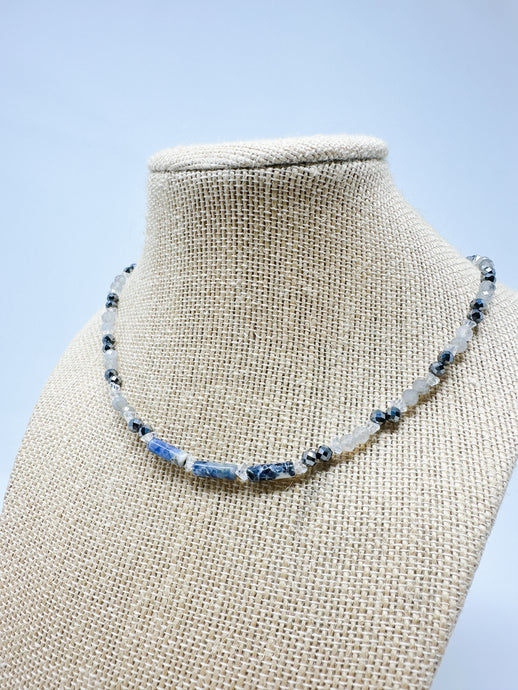 smokey quartz and sodalite