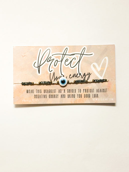 evil eye brass bracelet