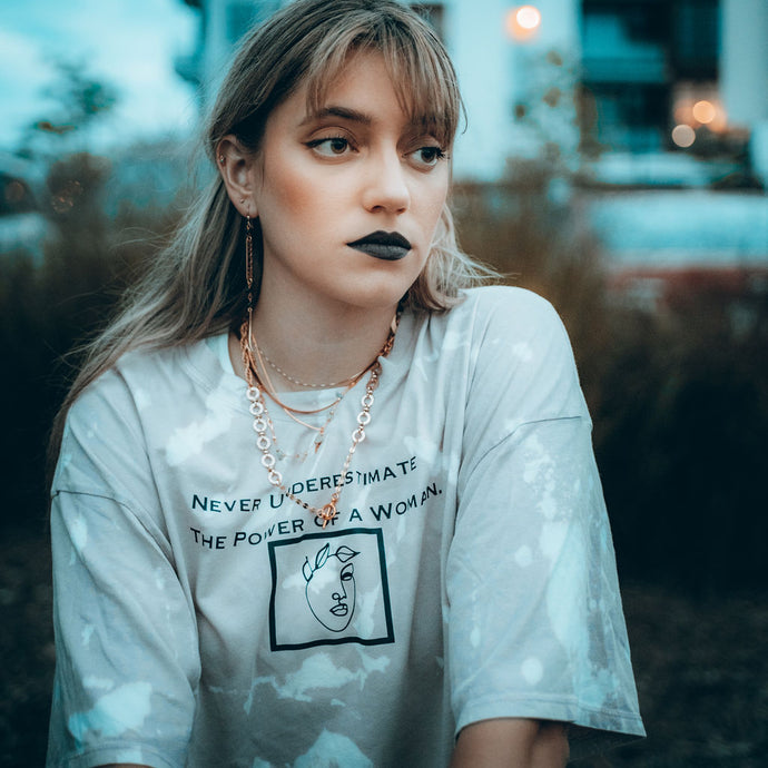 Woman Floral Pink Tee