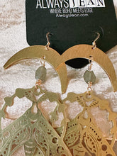 Load image into Gallery viewer, Labradorite Wings-14k Earring Hooks.
