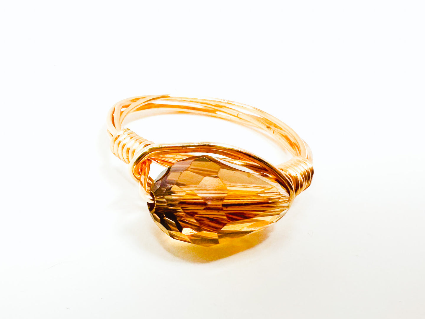 Chandelier Gold Wire Ring