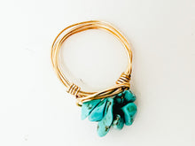 Load image into Gallery viewer, Howlite stones gold