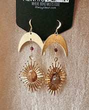 Load image into Gallery viewer, Brown Rutilated Sunz-14k Earring Hooks.