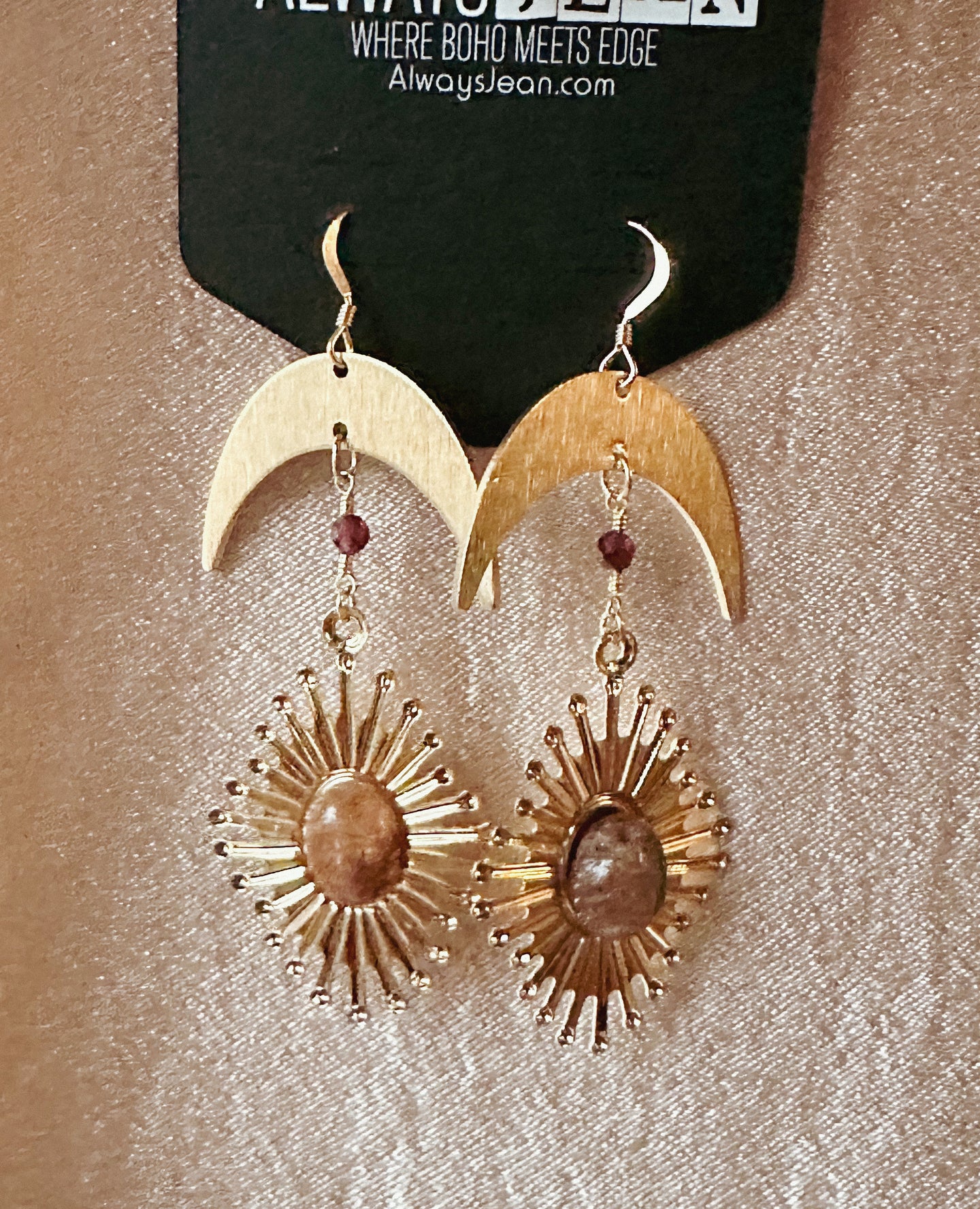 Brown Rutilated Sunz-14k Earring Hooks.