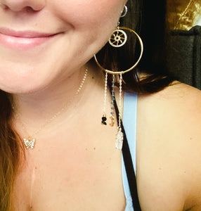 Hazy Dream catcher  - 14k Earring Hooks.