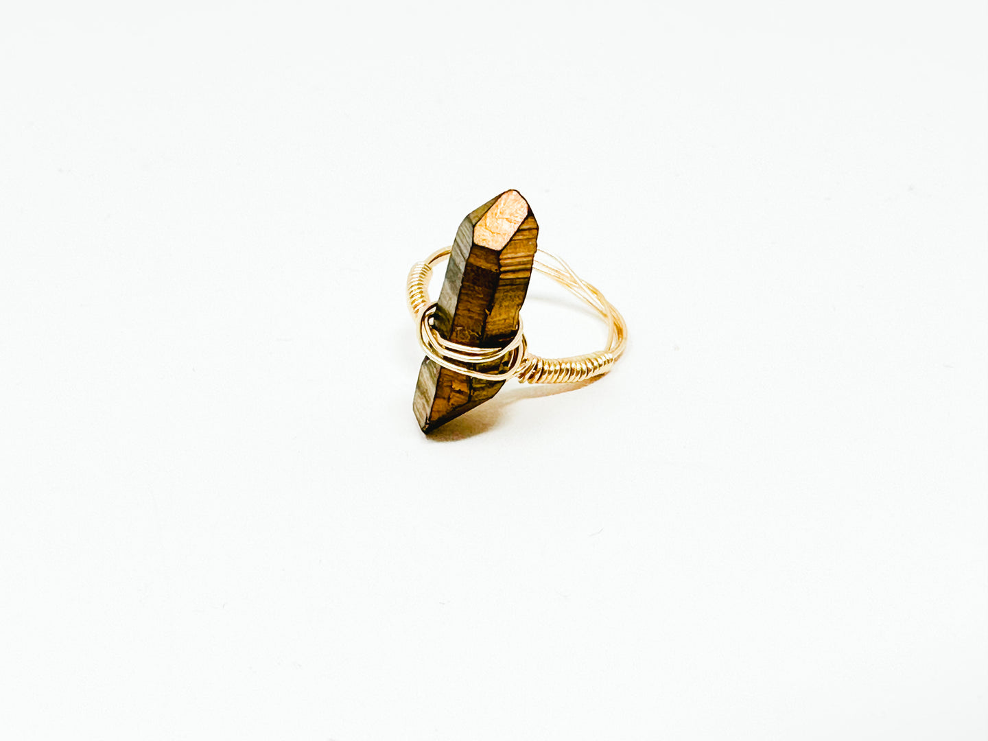 Gold Stone Gold Wire Ring