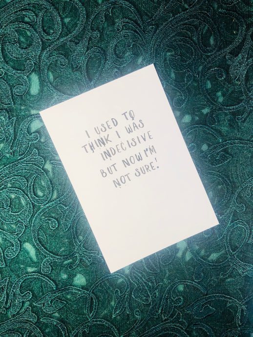 Indecisive Stamp Art