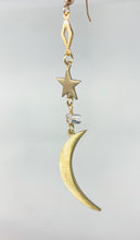 Load image into Gallery viewer, Quartz Moons and Starz - 14k Earring Hooks.