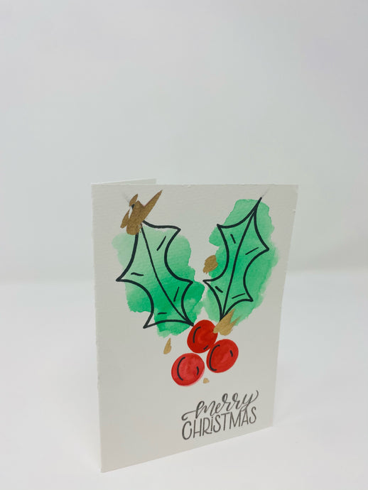 Merry Christmas Holy Card