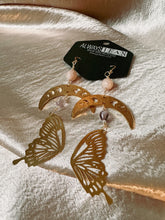 Load image into Gallery viewer, Labradorite Butterfly Wings- 14k Earring Hooks.