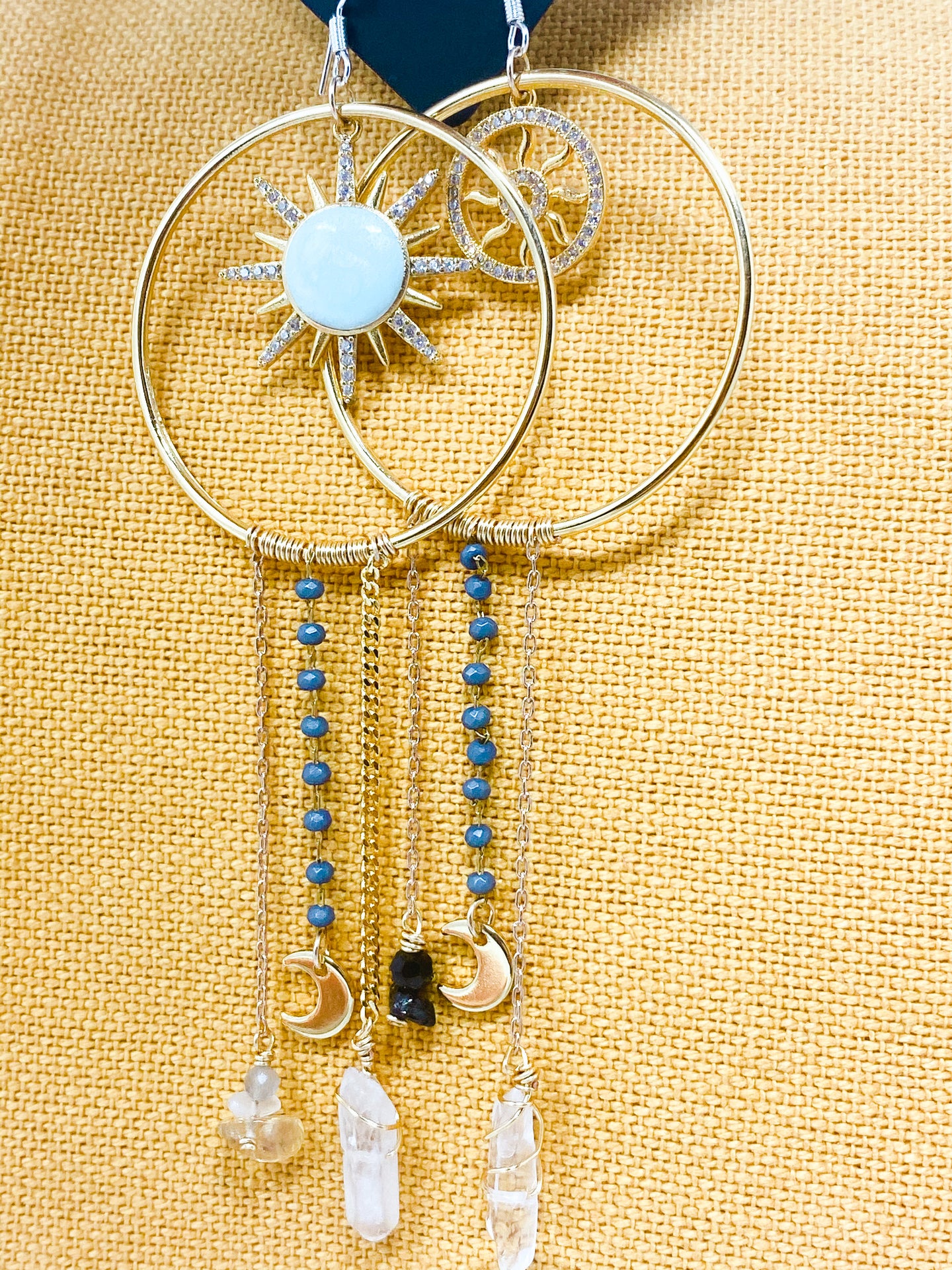 Hazy Dream catcher  - 14k Earring Hooks.