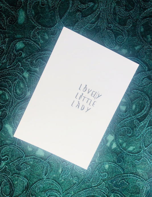 Lovely little lady Stamp Art