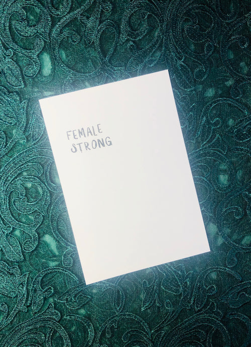 Female strong Stamp Art